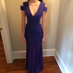 BCBG rich purple gown